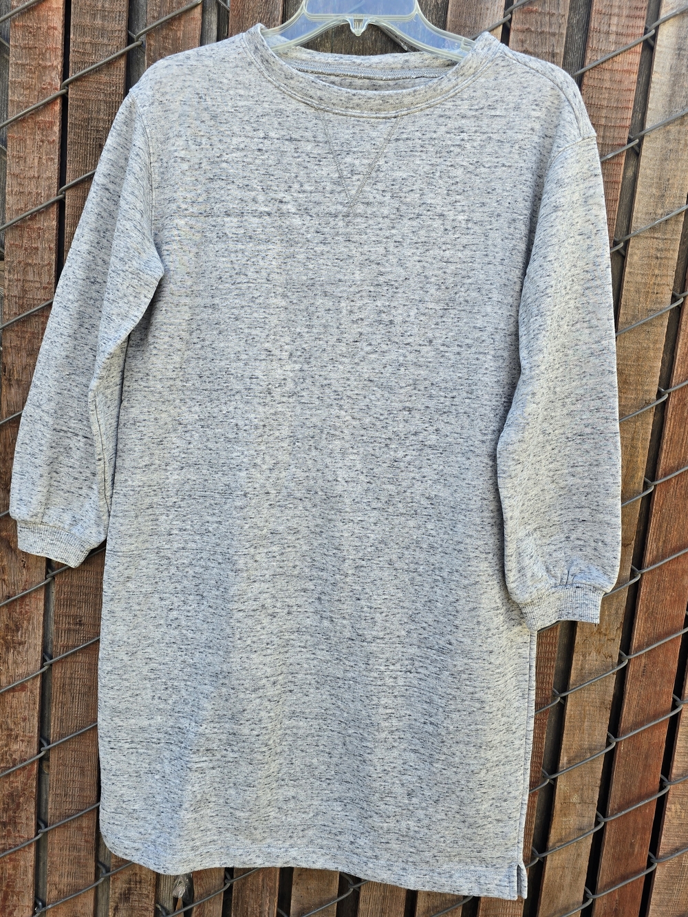 Free Assembly Women's Heather Gray Cozy Crewneck Sweater Dress Size XS